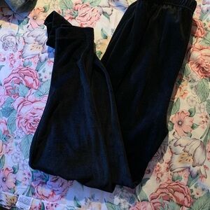 Sarah Morgan Women’s Black Velour Pants Size Large